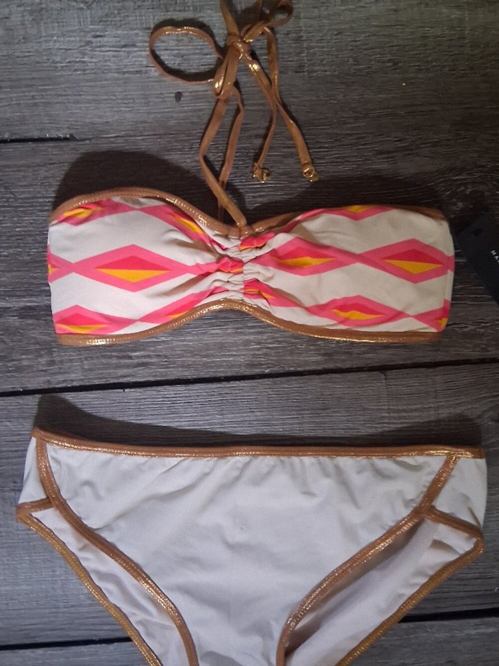 NEW Marc By Marc Jacobs Bikini XS/Small Strapless Swimsuit